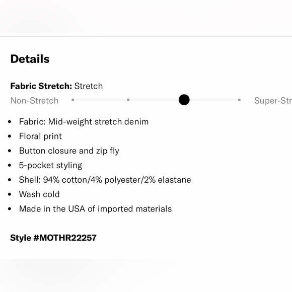 Mother denim Mid-Rise Smokin Double Flood Crop Flare Jeans in Flowers Al Fresco - Picture 11 of 11